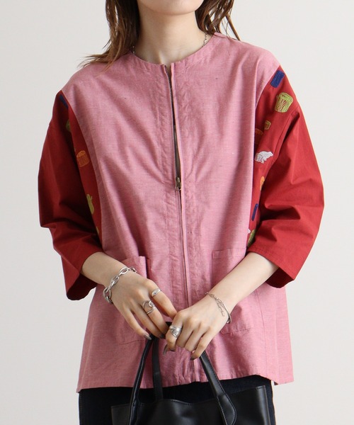 Emago カーディガン EMAGO 森刺繍カーデ レディース : ZOZOTOWN