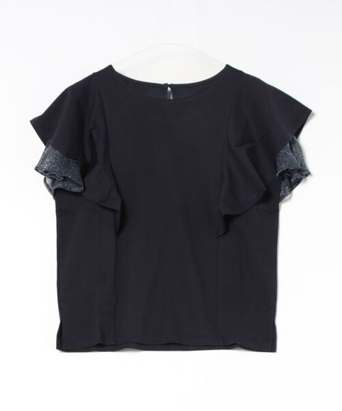 12Twelve Agenda tシャツ ラメチュールフリルスリーブカットソー