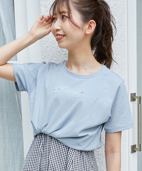 売れ筋商品|||マジェスティック Tシャツ レディース   MAJESTIC LEGON tシャツ リボンモチーフTシャツ レディース