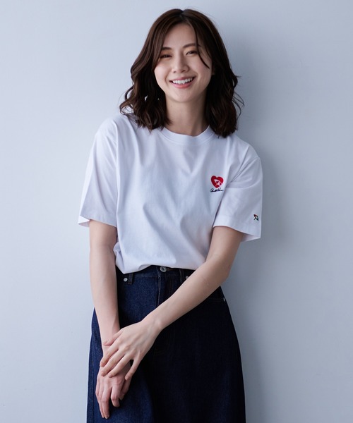 Arnold Palmer tシャツ ハートモチーフ シェア ロゴ Tシャツ