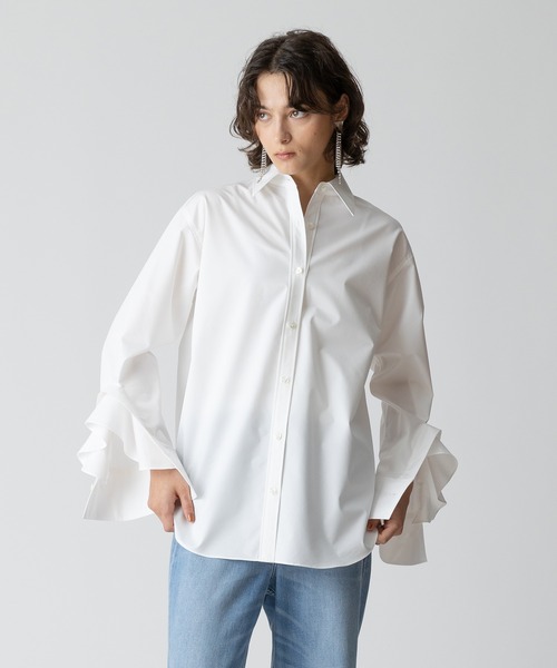 ブラウス シャツ カフスコンシャスシャツ レディース allureville ブラウス シャツ カフスコンシャスシャツ
