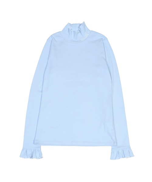 tシャツ ロゴハイネック トップス レディース