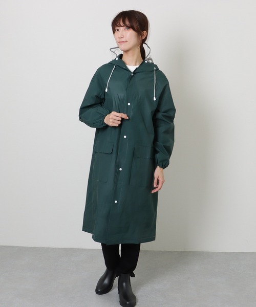 TOCCA 洗える レインコート 0サイズ ネイビー 撥水＆洗える】ENVELOPE ショート丈コート / TOCCA