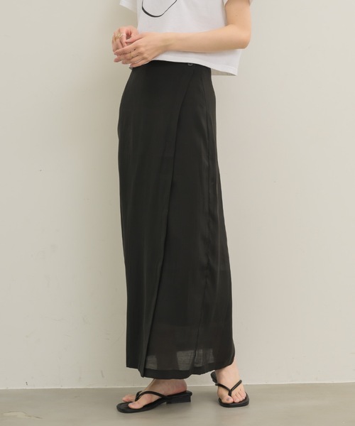 NEUNA スカート レイヤードシアーラップスカート : ZOZOTOWN