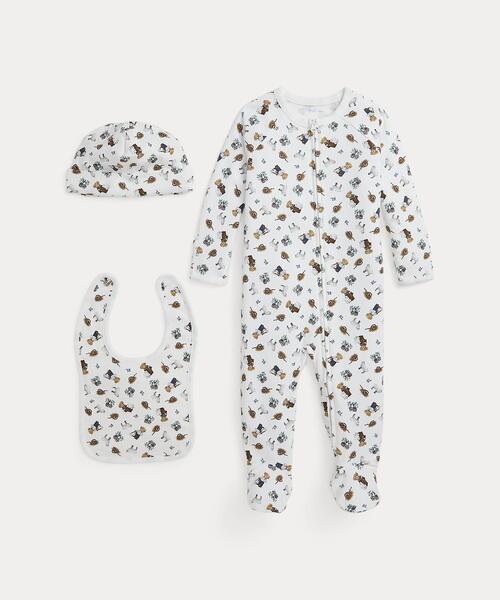 Polo Ralph Lauren Childrenswear ベビー ベア コットン 3ピース