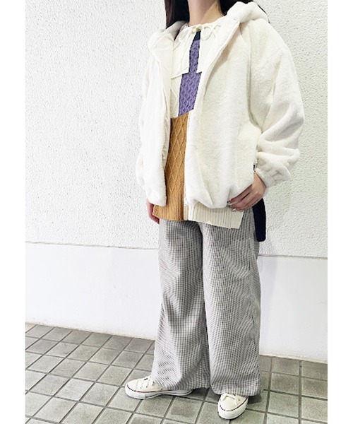 Rydia ブルゾン アウター フェイクファーブルゾン レディース  