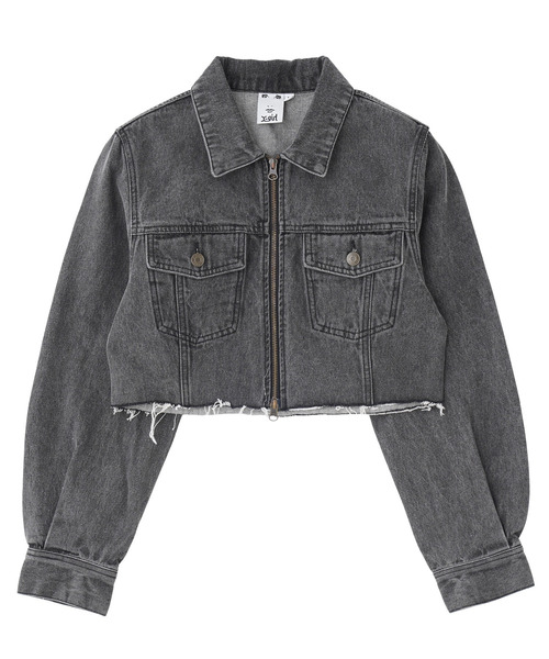 大人気 早い者勝ち X-girl OVERDYED ZIP UP DENIM JACKET X-girl デニムジャケット gジャン OVERDYED ZIP UP DENIM JACKET