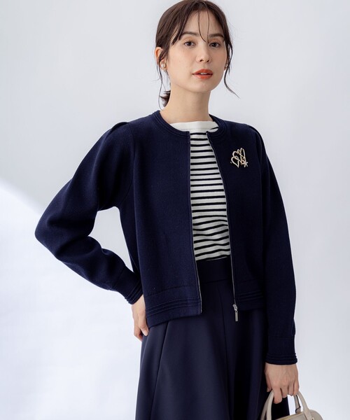 組曲（KUMIKYOKU） ニット セーター スウェットニットブルゾン