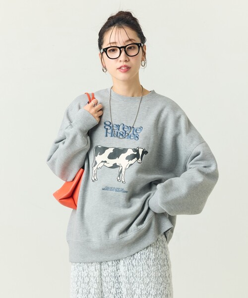 FREAK'S STORE トレーナー スウェット 限定展開 cow×ロゴ
