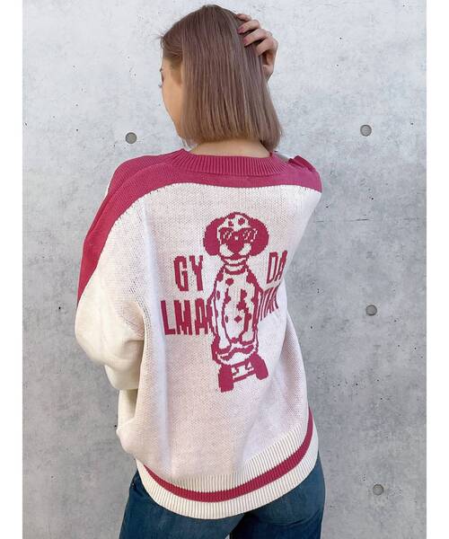 GYDA（ジェイダ） ニット セーター GYDALMATIAN BICOLORニットトップス