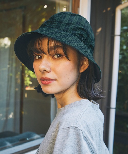 Unblend 帽子 ハット 「Unblend」ロゴ刺繍 リバーシブル バケット