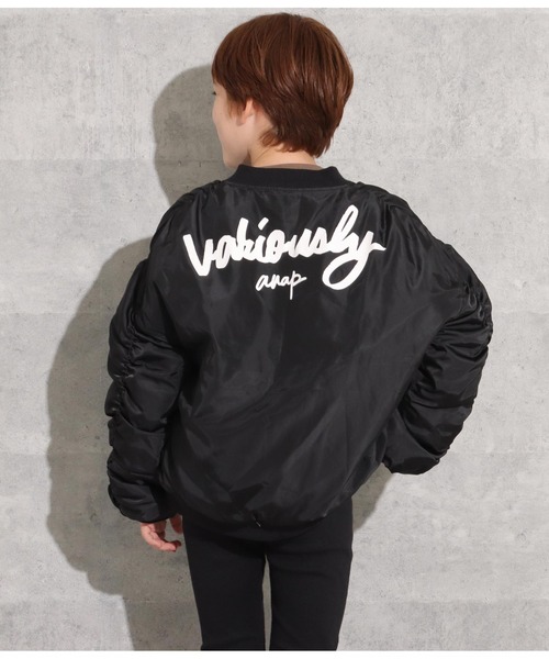 「ANAP kids」 「KIDS」ブルゾン 130cm アイボリー キッズ_画像5