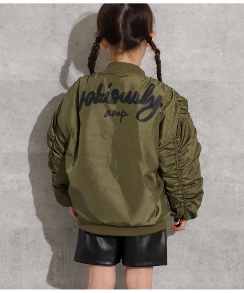 「ANAP kids」 「KIDS」ブルゾン 130cm アイボリー キッズ_画像8