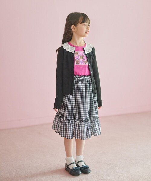 スカート 「110-140cm」ギンガムチェックプリーツ キッズ 子供服