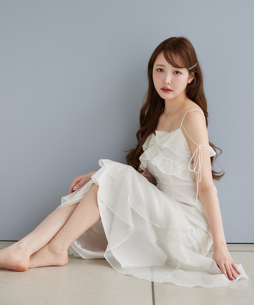 one after another NICECLAUP フリルキャミワンピース one after another NICE CLAUP ワンピース 「Dreamy collection