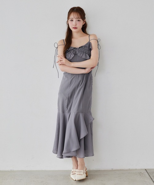 【Dreamy collection】フリルキャミワンピース one after another NICE CLAUP ワンピース 「Dreamy collection