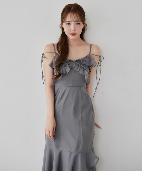 【Dreamy collection】フリルキャミワンピース Dreamy collection】フリルキャミワンピース | ファッション通販