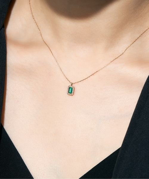 現行品【Jewel closet by L&Co.】K18一粒ダイヤネックレス Jewel closet by L&Co. ネックレス レディース ダイヤモンド 一
