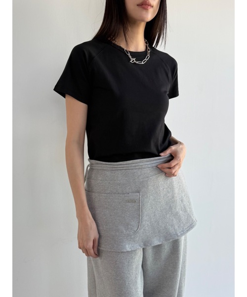 tシャツ ラグランクロップT レディース