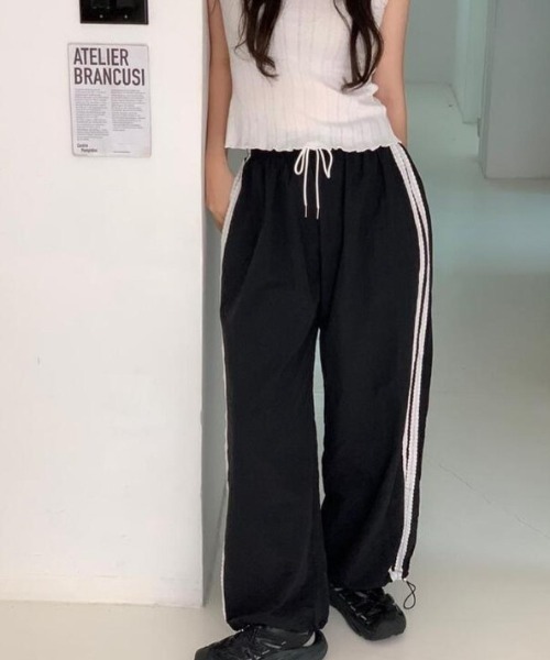 glamlips レースライントラックパンツ Race Line Track-pants
