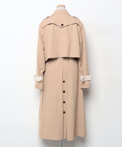 しゃーぁ・あずなぶる】 LOVELESS ベージュ チェスターコート しゃーぁ