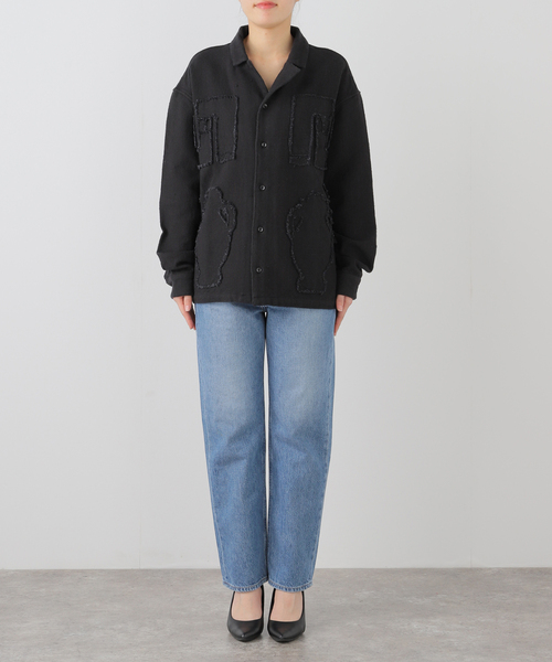 SEEALL ブラウス シャツ SEEALL OPEN COLLAR SHIRT SAU53 SH386P