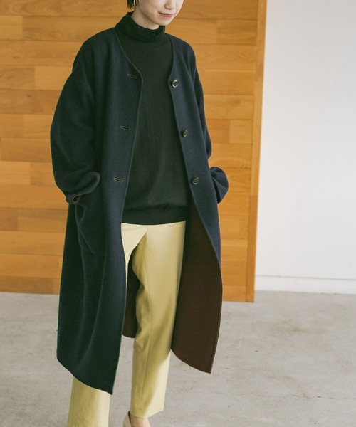 URBAN RESEARCH（アーバンリサーチ） ノーカラーコート 36 ブラウン