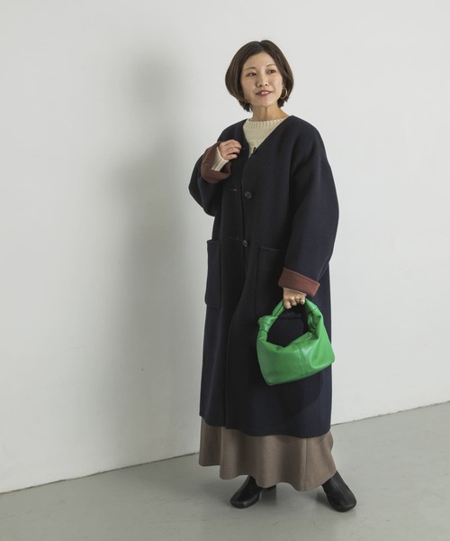 URBAN RESEARCH（アーバンリサーチ） ノーカラーコート 36 ブラウン