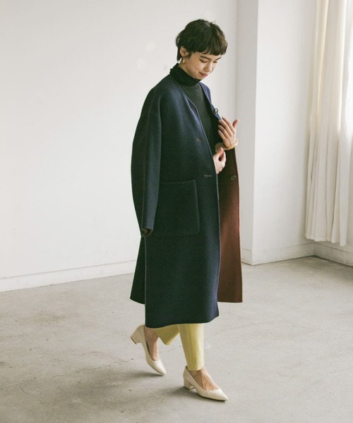 URBAN RESEARCH（アーバンリサーチ） ノーカラーコート 36 ブラウン