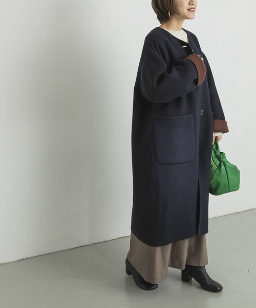 URBAN RESEARCH（アーバンリサーチ） ノーカラーコート 36 ブラウン