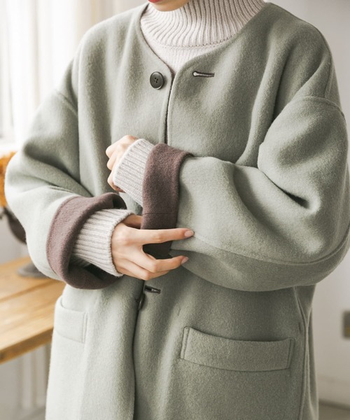 URBAN RESEARCH（アーバンリサーチ） ノーカラーコート 36 ブラウン