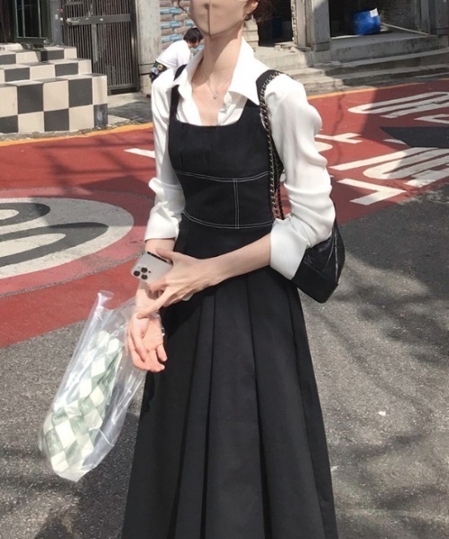 ワンピース ライトブランク 5本セット YUGA ワンピース YUGA_YGMC Square neck resort dress : ZOZOTOWN