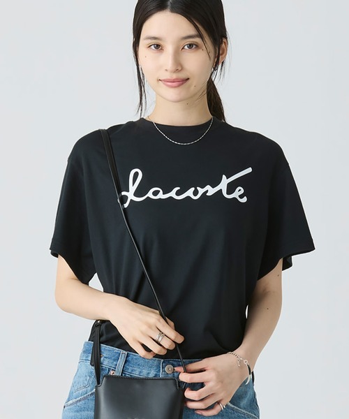 LACOSTE（ラコステ） tシャツ 「オンライン限定」LACOSTE スクリプト