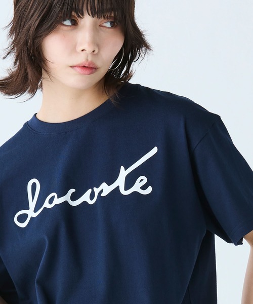 LACOSTE（ラコステ） tシャツ 「オンライン限定」LACOSTE スクリプト