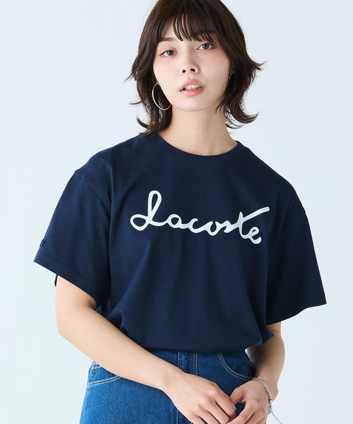 tシャツ logo slim t-shirt レディース 95（レディースTシャツ、カットソー）（柄：ロゴ）｜トップス