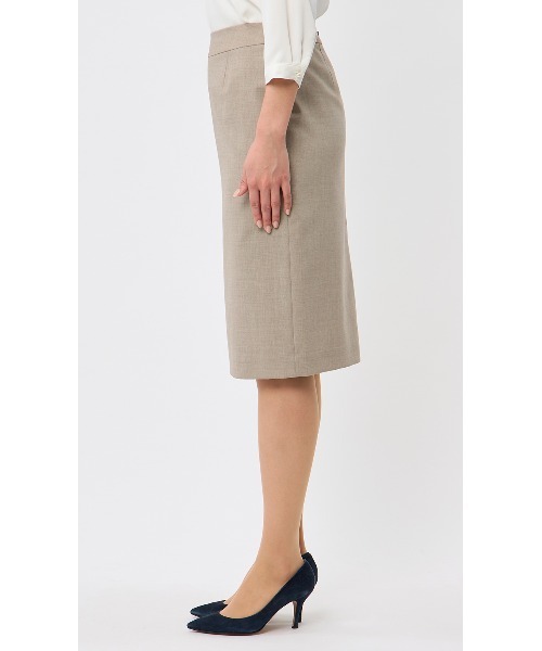 AOYAMA スカートスーツ 「洗える・防シワ・ストレッチ」美しく見せる