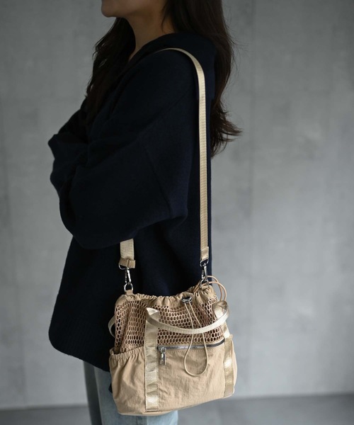 FLANEEK. ショルダーバッグ バッグ メッシュショルダーバッグ