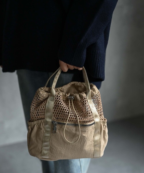 ショルダーバッグ バッグ メッシュショルダーバッグ/ハンドバッグ 3WAY レディース メンズ | FLANEEK. | 16