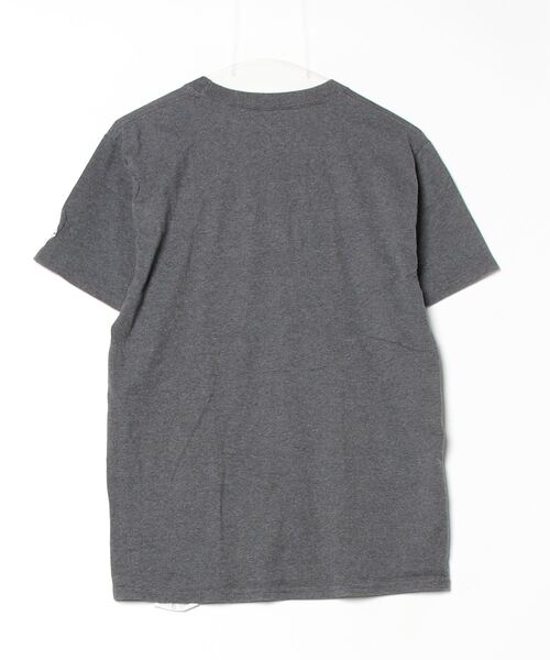 「Champion」 ワンポイント半袖Tシャツ S グレー メンズ