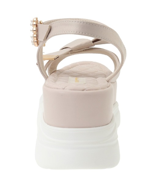 Maison de FLEUR（メゾンドフルール） サンダル リボンビジュー