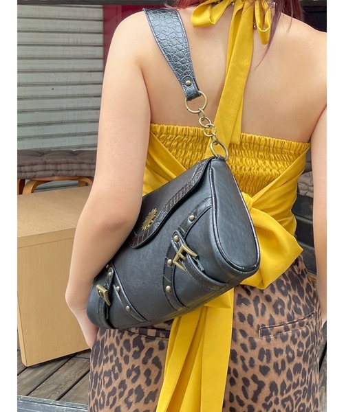 EVRIS ハンドバッグ スタッズモチーフアニマルハンドBAG