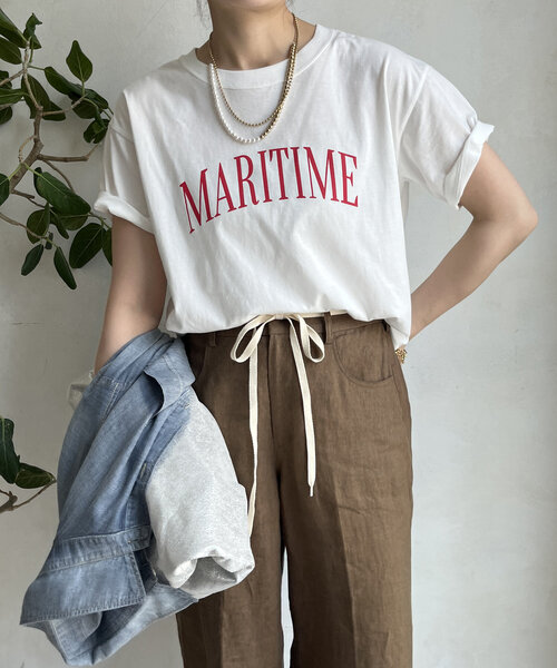tシャツ MARITIMEロゴTEE レディース