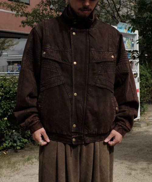 デニムジャケット gジャン INTODUSK / KROW DENIM JACKET メンズ レディースの画像