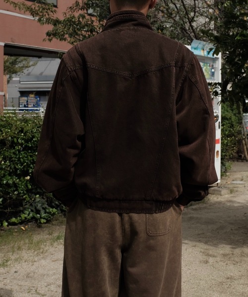 デニムジャケット gジャン INTODUSK / KROW DENIM JACKET メンズ レディースの画像