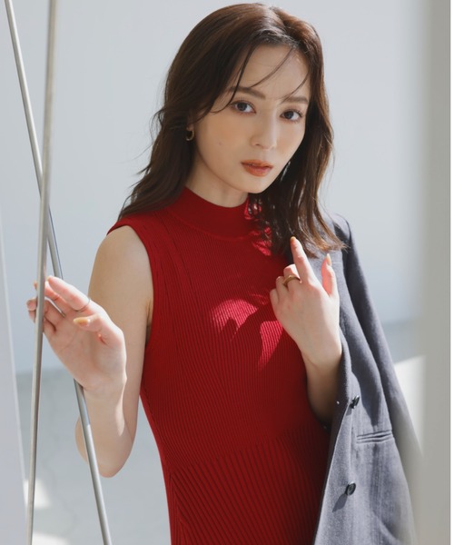 anuans（アニュアンス） ニットワンピース MEDIUM ライトベージュ