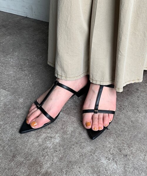 DouDou（ドゥドゥ） サンダル Tストラップサンダル レディース