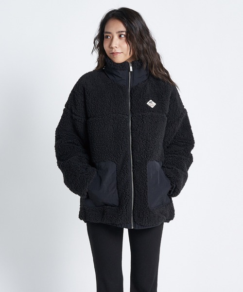 「ROXY」 ジップアップブルゾン LARGE ベージュ レディース_画像9