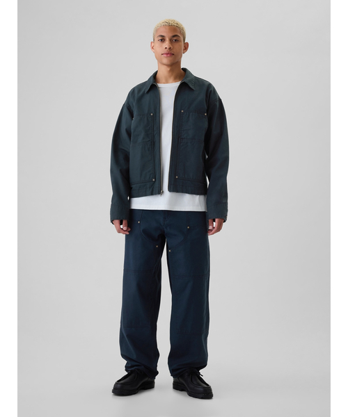 【GAP】ブルゾン L GAP（ギャップ） ジップアップブルゾン L ブルー メンズ : ZOZOTOWN