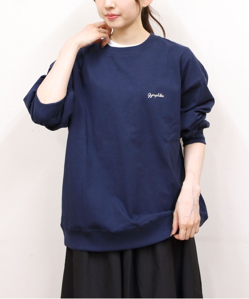 Gymphlex ネイビー トレーナー GYMPHLEX（ジムフレックス） tシャツ クルーネックプルオーバー CREW