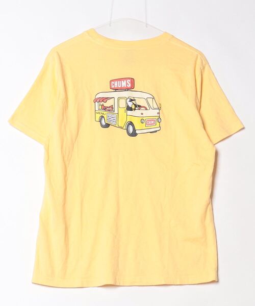 「CHUMS」 半袖Tシャツ M イエロー メンズ
